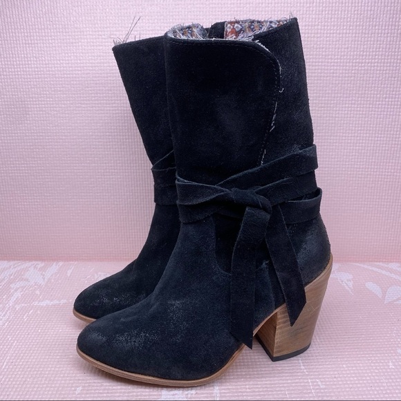 Freebird Leather Riot Black Distressed Boots Rare - Picture 3 of 6